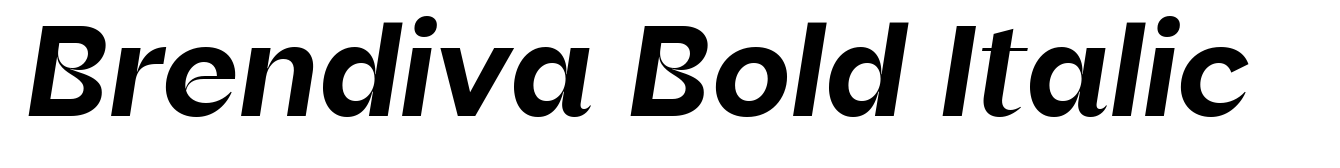 Brendiva Bold Italic